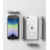 Ringke Fusion Magnetic Case - хибриден кейс с висока степен на защита с MagSafe за iPhone SE (2022), iPhone SE (2020), iPhone 8, iPhone 7 (прозрачен-мат)  10