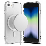 Ringke Fusion Magnetic Case - хибриден кейс с висока степен на защита с MagSafe за iPhone SE (2022), iPhone SE (2020), iPhone 8, iPhone 7 (прозрачен-мат)  1