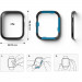 Ringke Bezel Styling Stainless Steel - рамка от неръждаема стомана с висока степен на защита за Apple Watch 7 45мм (черен) 7