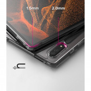 Ringke Fusion Case - удароустойчив хибриден кейс за Samsung Galaxy Tab S8 Ultra (2022) (черен) 2