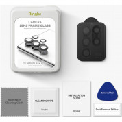 Ringke Metal Camera Lens Frame Glass - предпазни стъклени лещи за камерата на Samsung Galaxy S22 Ultra (черен) 11