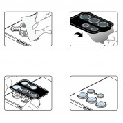 Ringke Metal Camera Lens Frame Glass - предпазни стъклени лещи за камерата на Samsung Galaxy S22 Ultra (черен) 9