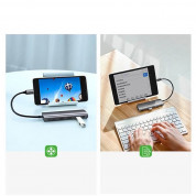 Ugreen 5-in-1 USB-C Hub 4K 30Hz - USB-C хъб с 3xUSB-A порта и HDMI порт за мобилни устройства с USB-C (тъмносив) 11