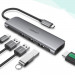 Ugreen 5-in-1 USB-C Hub 4K 30Hz - USB-C хъб с 3xUSB-A порта и HDMI порт за мобилни устройства с USB-C (тъмносив) 2