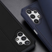 Dux Ducis Skin X Case - хидбриден удароустойчив калъф с поставка и отделение за кр. карти за Samsung Galaxy A32 5G (черен) 11