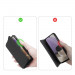 Dux Ducis Skin X Case - хидбриден удароустойчив калъф с поставка и отделение за кр. карти за Samsung Galaxy A32 5G (черен) 6