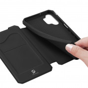 Dux Ducis Skin X Case - хидбриден удароустойчив калъф с поставка и отделение за кр. карти за Samsung Galaxy A32 5G (черен) 2