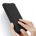 Dux Ducis Skin X Case - хидбриден удароустойчив калъф с поставка и отделение за кр. карти за Samsung Galaxy A32 5G (черен) 4