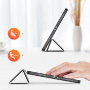 DUX DUCIS Domo Tablet Case - полиуретанов кейс с поставка и отделение за Apple Pencil 2 за iPad Pro 12.9 M1 (2021) (черен) 5