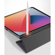 DUX DUCIS Domo Tablet Case - полиуретанов кейс с поставка и отделение за Apple Pencil 2 за iPad Pro 12.9 M1 (2021) (черен) 15