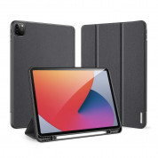 DUX DUCIS Domo Tablet Case - полиуретанов кейс с поставка и отделение за Apple Pencil 2 за iPad Pro 12.9 M1 (2021) (черен)