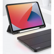 DUX DUCIS Domo Tablet Case - полиуретанов кейс с поставка и отделение за Apple Pencil 2 за iPad Pro 12.9 M1 (2021) (черен) 12