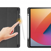 DUX DUCIS Domo Tablet Case - полиуретанов кейс с поставка и отделение за Apple Pencil 2 за iPad Pro 12.9 M1 (2021) (черен) 2