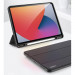 DUX DUCIS Domo Tablet Case - полиуретанов кейс с поставка и отделение за Apple Pencil за iPad 9 (2021), iPad 8 (2020), iPad 7 (2019) (черен) 13