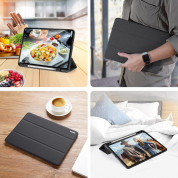 DUX DUCIS Domo Tablet Case - полиуретанов кейс с поставка и отделение за Apple Pencil за iPad 9 (2021), iPad 8 (2020), iPad 7 (2019) (черен) 9