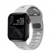 Nomad Sport Band - силиконова каишка за Apple Watch 42мм, 44мм, 45мм, Ultra 49мм (сив)