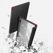DUX DUCIS Toby Tablet Case - хибриден удароустойчив кейс за Samsung Galaxy Tab S8, Galaxy Tab S7 (черен-прозрачен) 8