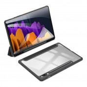 DUX DUCIS Toby Tablet Case - хибриден удароустойчив кейс за Samsung Galaxy Tab S8, Galaxy Tab S7 (черен-прозрачен) 1