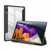 DUX DUCIS Toby Tablet Case - хибриден удароустойчив кейс за Samsung Galaxy Tab S8, Galaxy Tab S7 (черен-прозрачен) 3