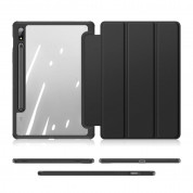 DUX DUCIS Toby Tablet Case for Samsung Galaxy Tab S8, Galaxy Tab S7 (black-clear) 5