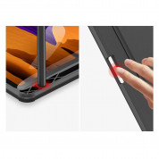 DUX DUCIS Toby Tablet Case for Samsung Galaxy Tab S8, Galaxy Tab S7 (black-clear) 15