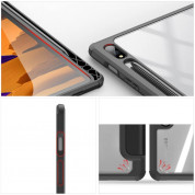 DUX DUCIS Toby Tablet Case - хибриден удароустойчив кейс за Samsung Galaxy Tab S8, Galaxy Tab S7 (черен-прозрачен) 4