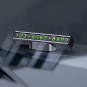 Baseus Square Bar Parking Number Plate (CNFT000001) - алуминиева визитка за телефонен номер при временно паркиране на автомобил (черен) 8