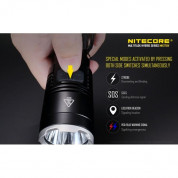 Nitecore Flashlight MH27UV, 1000 lm - тактически фенер (черен) 11