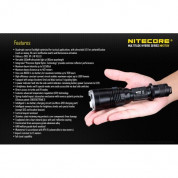 Nitecore Flashlight MH27UV, 1000 lm - тактически фенер (черен) 5