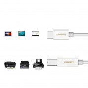 Ugreen US241 USB-C To USB-B 2.0 Print Cable - кабел за принтер и други външни устройства USB-C Male към USB-B Male (100 см) (бял) 5