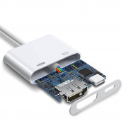 Joyroom Lightning to HDMI Adapter 1080p - адаптер за свързване от Lightning към HDMI вход за мобилни устройства с Lightning (бял) 2