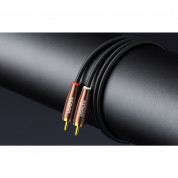 Ugreen AV199 Extension Cable 2 x RCA (Cinch) to 2 x RCA (Cinch) - качествен 2 x RCA към 2 x RCA (чинча) аудио кабел (200 см) (черен-кафяв)  2