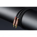 Ugreen AV199 Extension Cable 2xRCA (Cinch) to 2xRCA (Cinch) - качествен 2xRCA към 2xRCA (чинча) аудио кабел (200 см) (черен-кафяв)  3