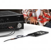 Ugreen AV198 2xRCA Male to 3.5mm Female Audio Cable - качествен аудио кабел 2xRCA (мъжко) към 3.5мм аудио жак (женски) (100 см) (черен-кафяв)  4