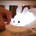 Bedside Night Lamp Bunny - силиконова детска нощна лампа с два вида светлина (бял) 4