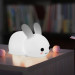 Bedside Night Lamp Bunny - силиконова детска нощна лампа с два вида светлина (бял) 2