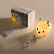 Bedside Night Lamp Deer - силиконова детска нощна лампа с два вида светлина (бял) 8