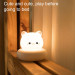 Bedside Night Lamp W-007 Kitty - силиконова детска нощна лампа с топла светлина (бял) 2