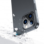Joyroom 360° Full Case And Tempered Glass Set - тънък силиконов кейс и стъклено защитно покритие за целия дисплей на iPhone 13 Pro (черен) 4