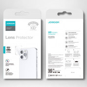 Joyroom Mirror Lens Camera Tempered Glass Protector - предпазно стъклено защитно покритие за камерата на iPhone 13, iPhone 13 mini (прозрачен) 16