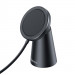 Baseus Simple Magnetic Phone Charging Stand Wireless Charger 15W - поставка (пад) за безжично зареждане за iPhone с Magsafe (черен)  1