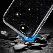 Tech-Protect Glitter TPU Clear Case - силиконов (TPU) калъф за iPhone SE (2022), iPhone SE (2020), iPhone 8, iPhone 7 (прозрачен) 1