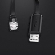 Ugreen USB-A 2.0 to RJ45 Console Cable - USB-A 2.0 към Ethernet кабел за устройства с USB-A порт (150 см) (черен)  6