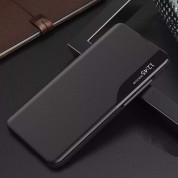 Tech-Protect Smart View Leather Flip Case - кожен калъф, тип портфейл за Xiaomi RedMi Note 11, Note 11S (черен) 1