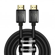 Baseus High Definition Series HDMI 2.1, 8K 60Hz Cable - високоскоростен 8K HDMI към HDMI кабел (100 см) (черен)