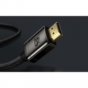 Baseus High Definition Series HDMI 2.1, 8K 60Hz Cable - високоскоростен 8K HDMI към HDMI кабел (200 см) (черен) 8