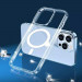 Tech-Protect MagMat MagSafe Case - хибриден удароустойчив кейс с MagSafe за iPhone 12, iPhone 12 Pro (прозрачен) 2