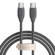 Baseus Jelly USB-C to USB-C Cable 100W - кабел с бързо зареждане за устройства с USB-C порт (200 см) (черен)