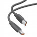 Baseus Jelly USB-C to USB-C Cable 100W - кабел с бързо зареждане за устройства с USB-C порт (200 см) (черен) 5