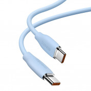 Baseus Jelly USB-C to USB-C Cable 100W - кабел с бързо зареждане за устройства с USB-C порт (200 см) (светлосин) 1